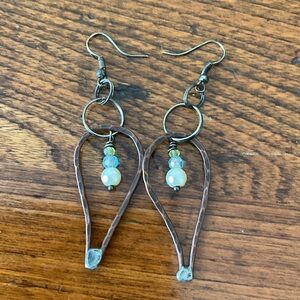 Elegant Copper Teardrop Earrings